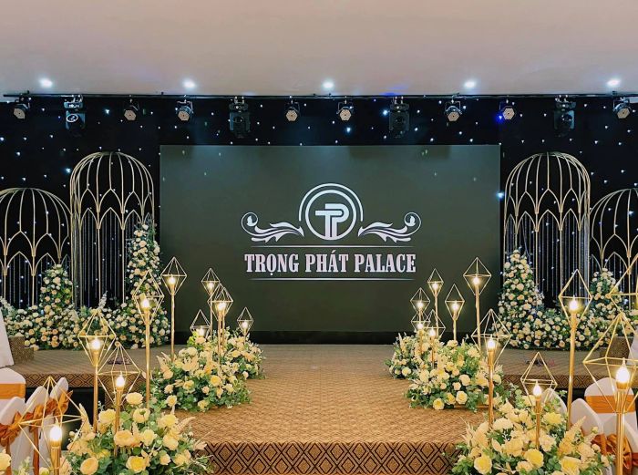 Không gian tiệc cưới sang trọng tại Trọng Phát Palace