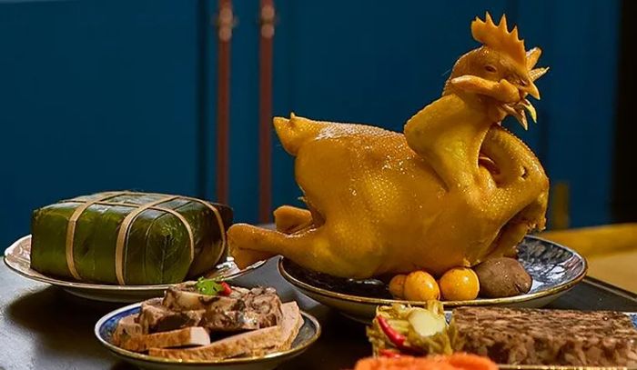 Hình ảnh gà luộc truyền thống đẹp mắt