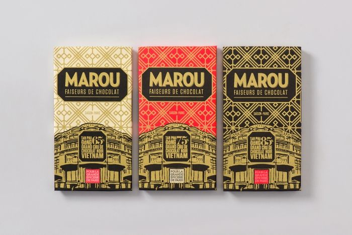 Hình ảnh thanh socola Marou cao cấp