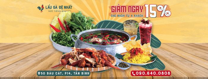 Hình ảnh không gian ấm cúng tại Lẩu Gà Đệ Nhất