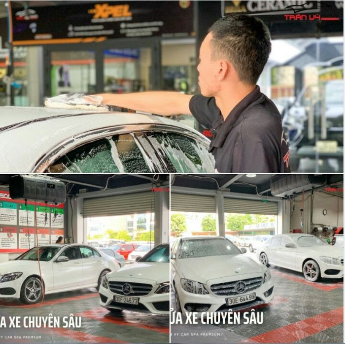Quy trình chăm sóc xe tiêu chuẩn tại Trần Vỹ Car Spa Premium