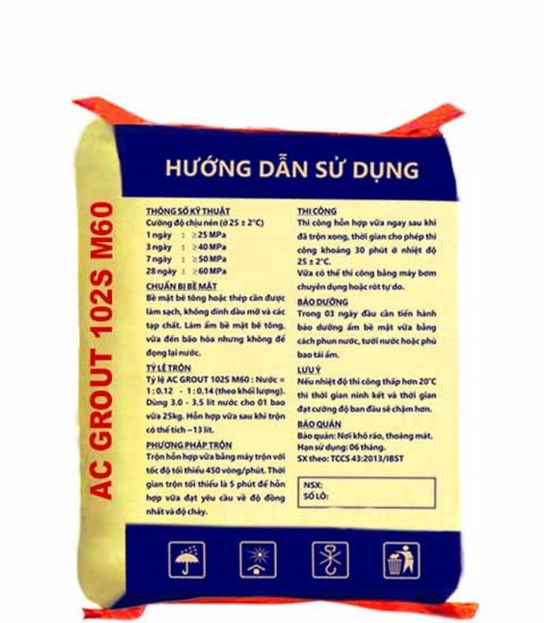 AC GROUT M60 - Vữa rót cao cấp không co ngót (Hình ảnh minh họa 2)