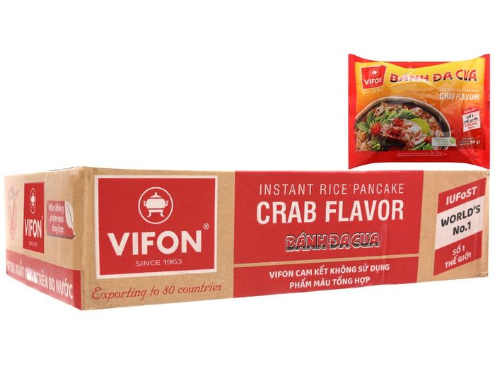 Hình ảnh chân thực bánh đa cua Vifon - Tinh túy ẩm thực Việt