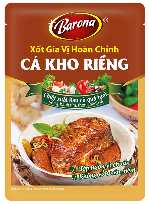 Xốt Gia Vị Hoàn Chỉnh Barona Cá Kho Riềng - Hình Ảnh 1