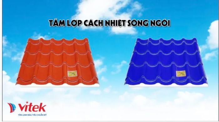 Hình ảnh minh họa tôn cách nhiệt Vitek phiên bản 2