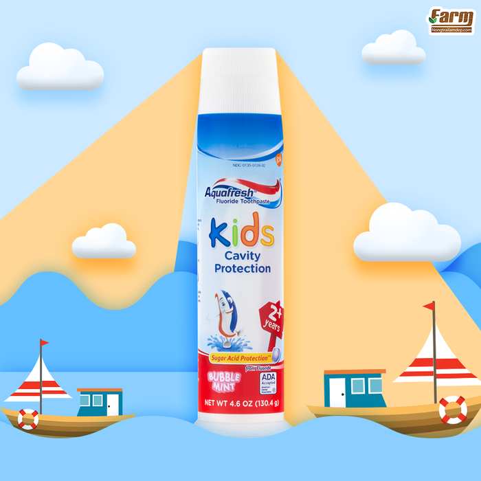 Hình ảnh minh họa kem đánh răng Aquafresh Kids Cavity Protection
