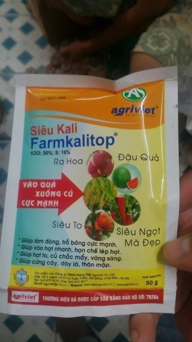 Hình ảnh phân bón FARMKALITOP chính hãng