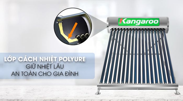 Hình ảnh máy nước nóng Kangaroo - Thiết kế hiện đại, công nghệ Nano ưu việt