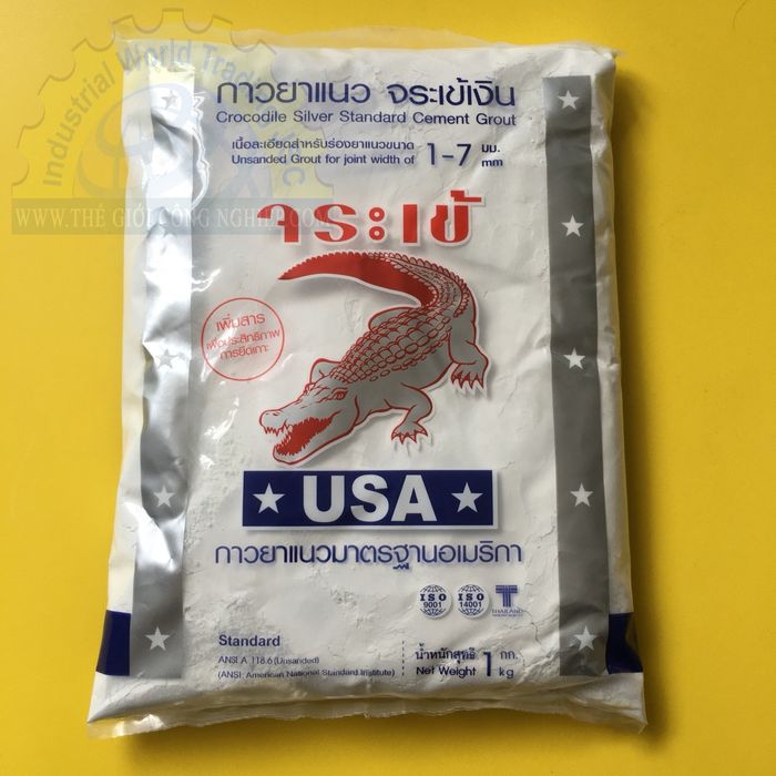 Hình ảnh keo chà ron Crocodile Silver - Bề mặt hoàn thiện mịn màng