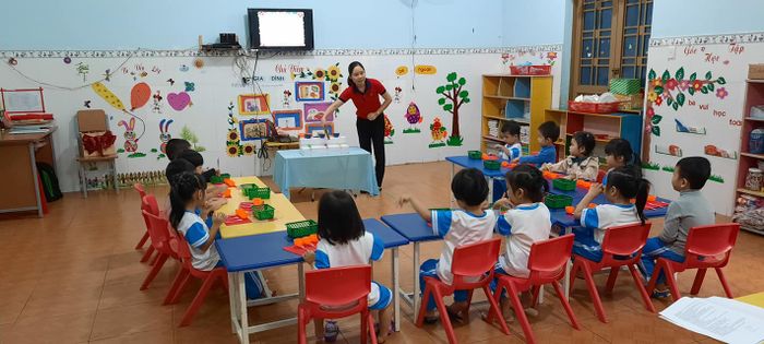Không gian học tập đầy màu sắc tại Trường Mầm Non Hoa Lan