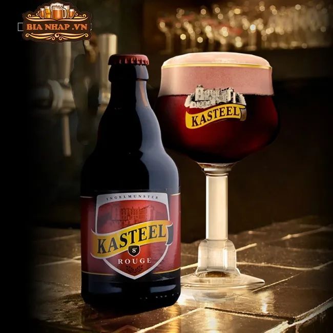 Hình ảnh Kasteel Rouge 8% - Bia trái cây cao cấp