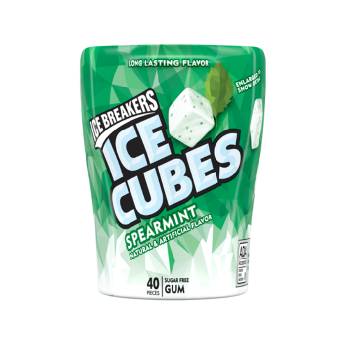 Hình ảnh Kẹo cao su không đường Ice Breakers Ice Cubes Spearmint 2