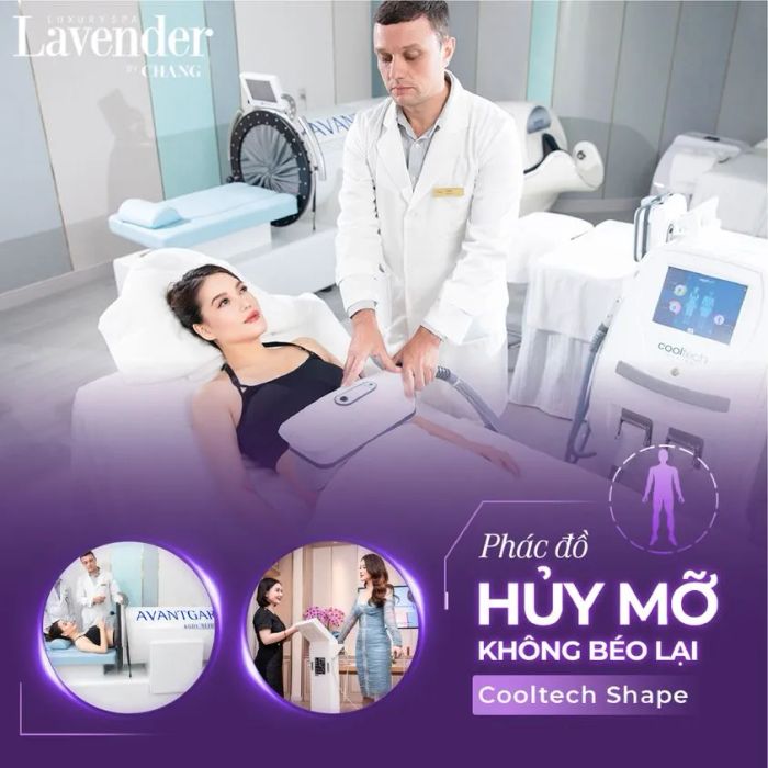 Không gian sang trọng và hệ thống máy móc hiện đại tại Viện thẩm mỹ Lavender By Chang