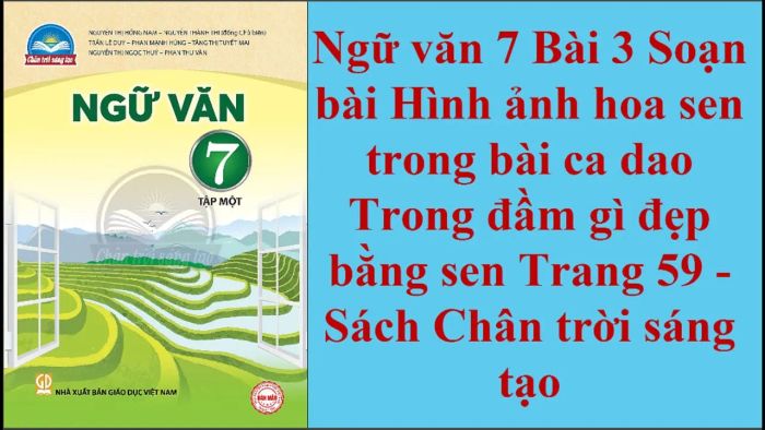 Tranh minh họa số 1: Hoa sen vươn mình giữa đầm lầy (Nguồn: Tư liệu nghệ thuật truyền thống)