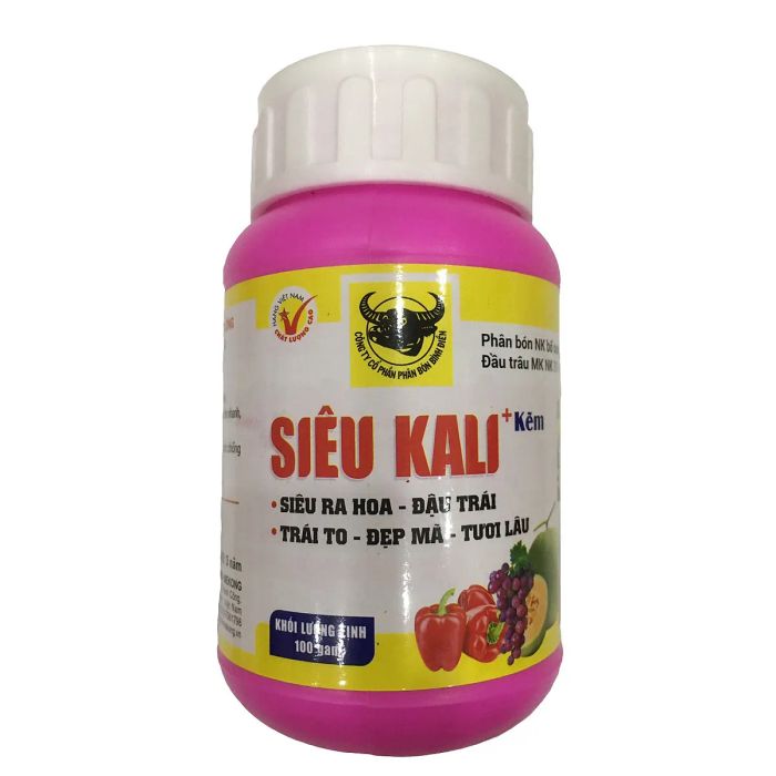 Hình ảnh sản phẩm phân bón Đầu Trâu Siêu Kali + Kẽm