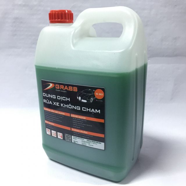 Hình ảnh thực tế ứng dụng nước rửa xe không chạm Grass G-80