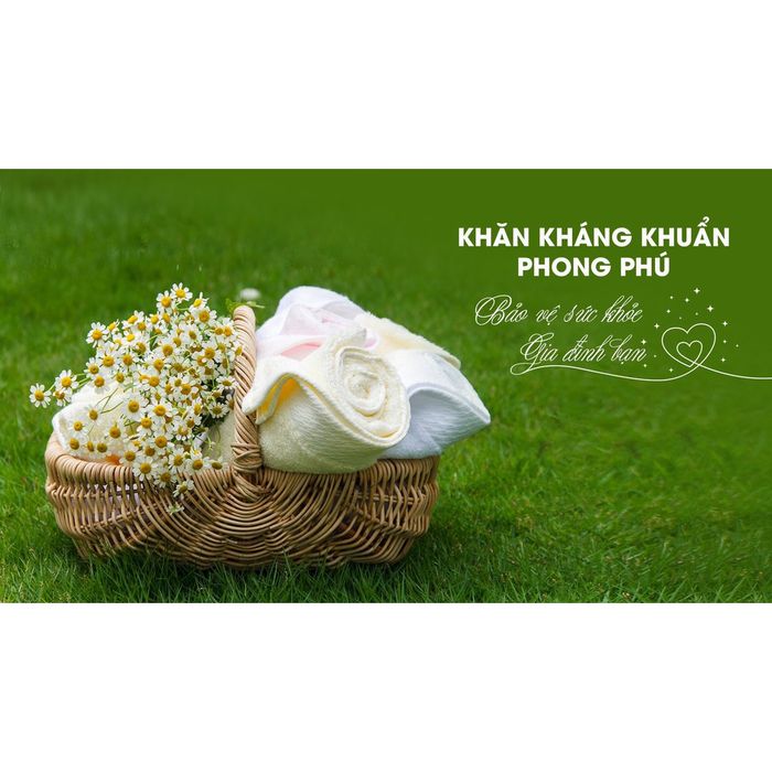 Hình ảnh chi tiết khăn kháng khuẩn Phong Phú