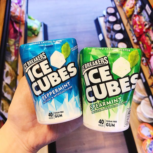 Hình ảnh Kẹo cao su không đường Ice Breakers Ice Cubes Spearmint 1