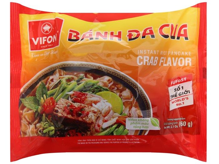 Hình ảnh bánh đa cua Vifon chính hãng