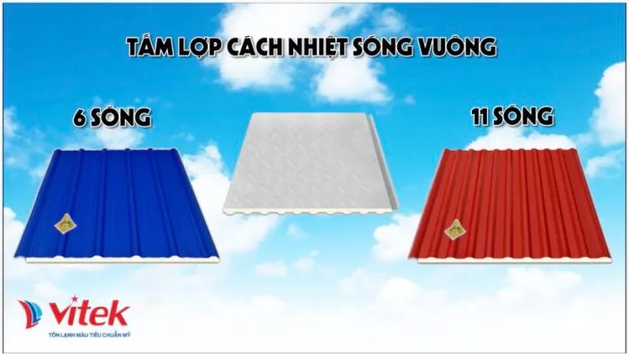 Hình ảnh minh họa tôn cách nhiệt Vitek