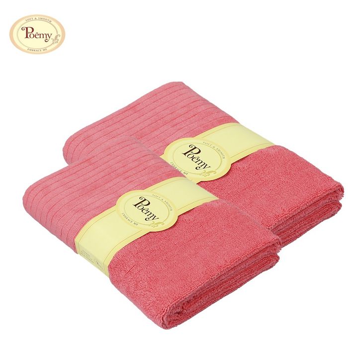 Hình ảnh chân thực khăn mặt kháng khuẩn Poêmy
