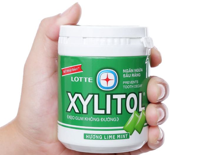 Hình ảnh Kẹo cao su không đường Lotte Xylitol Lime Mint 2