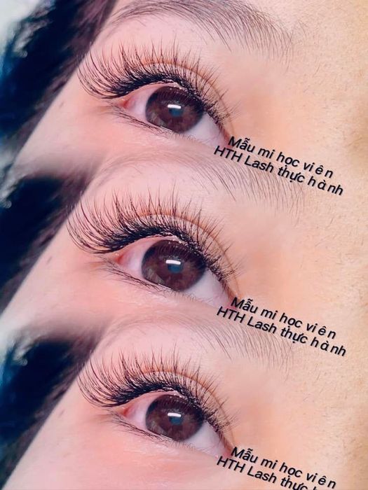 Hình ảnh thực hành nối mi tại HTH Lash