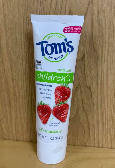 Hình ảnh thực tế kem đánh răng trẻ em Tom's of Maine