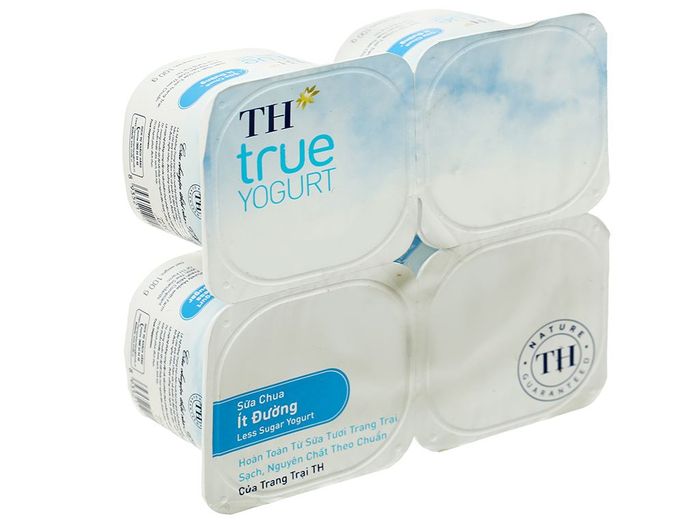 Hình ảnh đặc trưng: Sữa chua TH true YOGURT ít đường - sản phẩm vàng từ trang trại thuần khiết