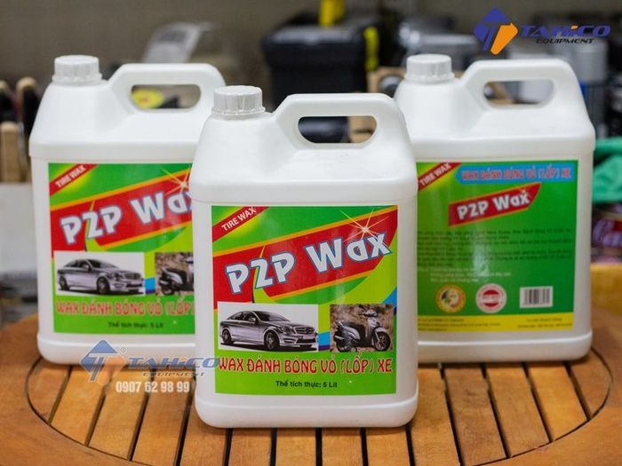 Hình ảnh minh họa hiệu quả bảo vệ lốp từ P2P Wax