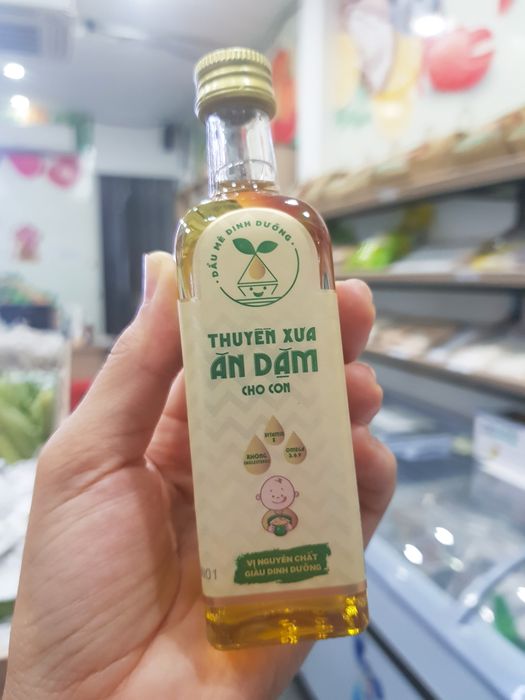 Hình ảnh chai dầu mè ăn dặm Thuyền Xưa chính hãng
