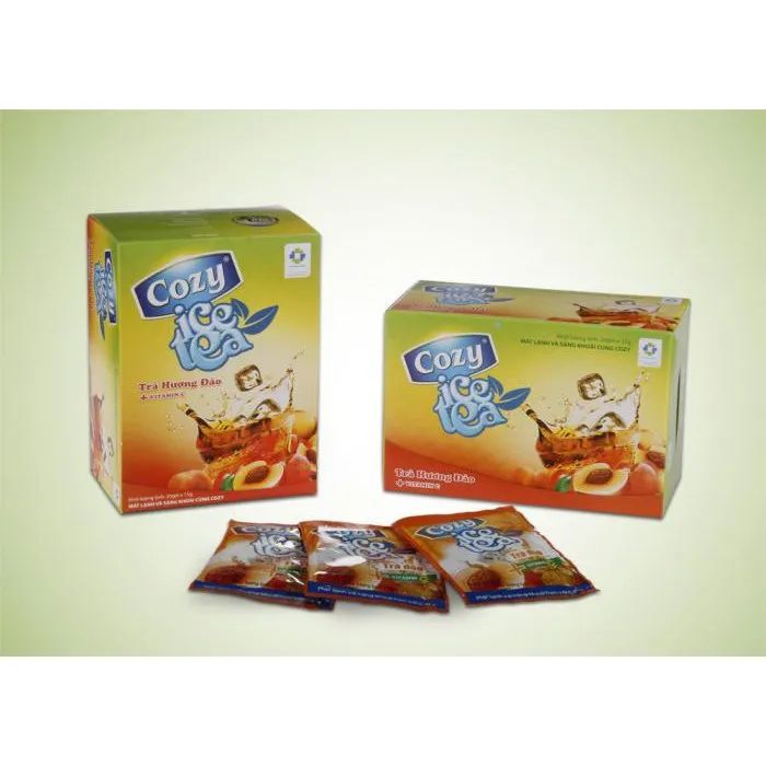 Hình ảnh Trà Cozy Ice Tea hương đào chính hãng