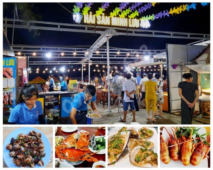 View biển tuyệt đẹp tại Hải Sản Minh Lưu