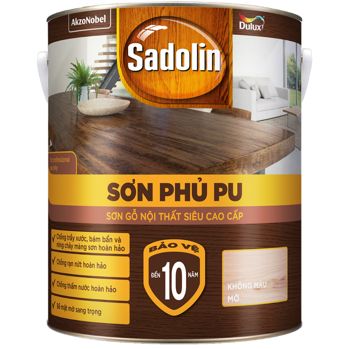 Hình ảnh minh họa hiệu quả bảo vệ 10 năm của Sơn gỗ Sadolin