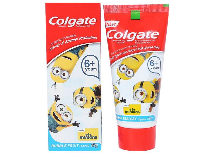 Hình ảnh chân thực kem đánh răng Colgate Kids