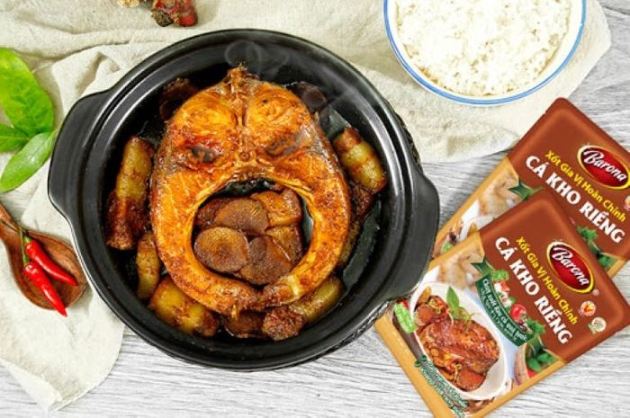 Xốt Gia Vị Hoàn Chỉnh Barona Cá Kho Riềng - Hình Ảnh 2