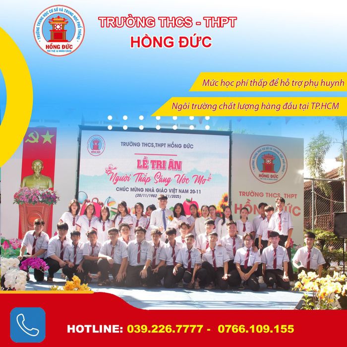 Giờ học sôi nổi tại Trường Hồng Đức TP.HCM
