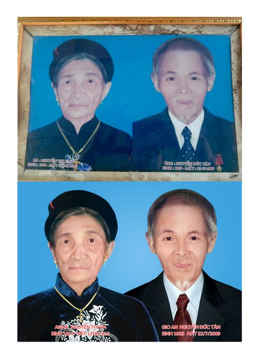 Phục Chế Ảnh Cũ Thiên Thanh - Hình Ảnh Tham Khảo 1