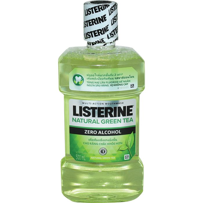 Nước Súc Miệng Listerine Trà Xanh Ngừa Sâu Răng - Hình ảnh 1