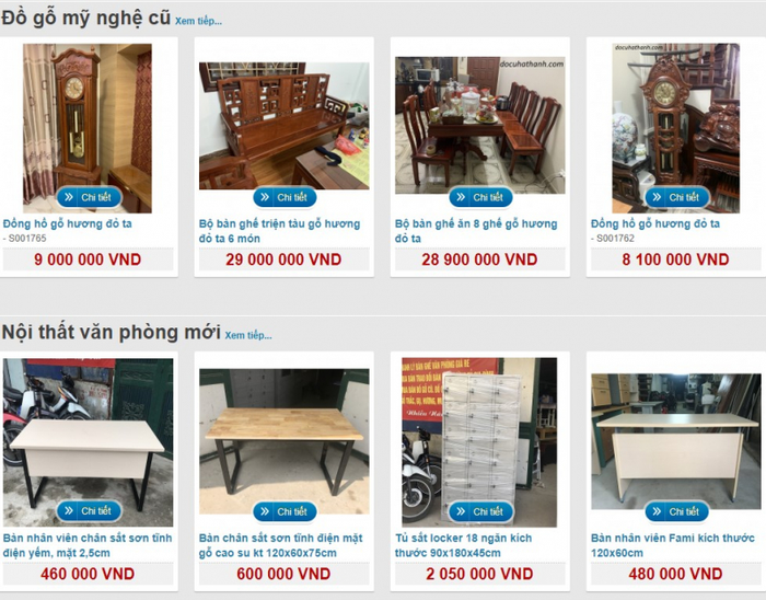 Góc mua sắm nội thất cao cấp tại Đồ Cũ Hà Thành