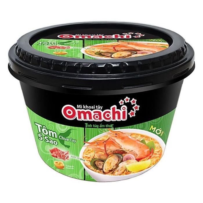 Bộ sưu tập hình ảnh - Mì Omachi khoai tây tôm chua cay trình bày sang trọng