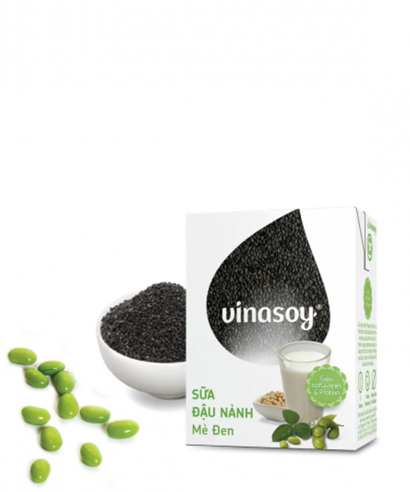 Sữa đậu nành mè đen Vinasoy ảnh 2