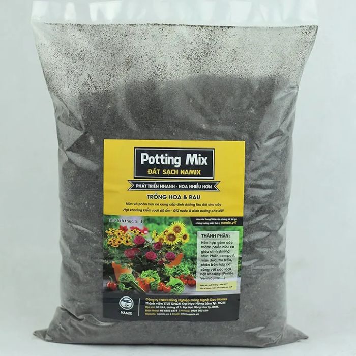 Hình ảnh minh họa đất sạch Potting Mix 5dm3