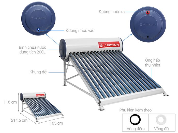 Hình ảnh máy nước nóng Ariston - Thiết kế sang trọng đậm chất Ý