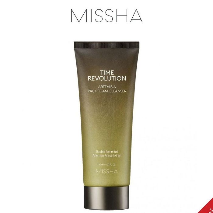 Sữa Rửa Mặt Tạo Bọt Kiêm Mặt Nạ Đất Sét Chiết Xuất Ngải Cứu Missha Time Revolution Artemisia Pack Foam Cleanse - Hình ảnh 2