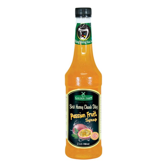 Hình ảnh chính hãng Siro Golden Farm Chanh Dây