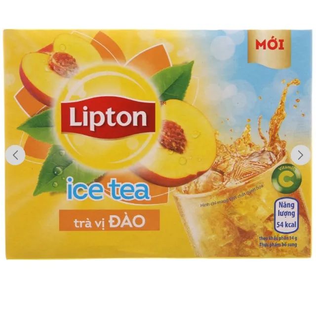 Hình ảnh chính hãng Lipton Trà Hòa Tan Vị Đào