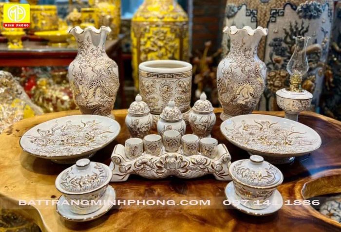Bộ sưu tập đồ thờ gốm sứ cao cấp - Ảnh 2
