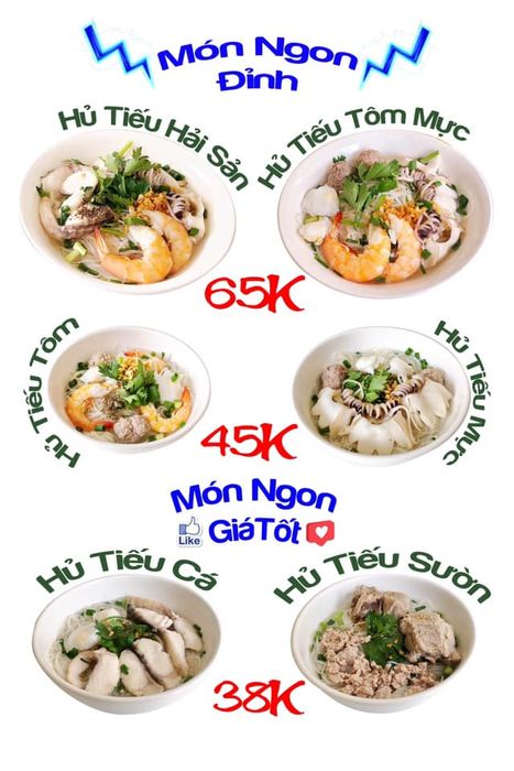 Hình ảnh tô hủ tiếu mực Anh Ba vàng ươm đầy hấp dẫn