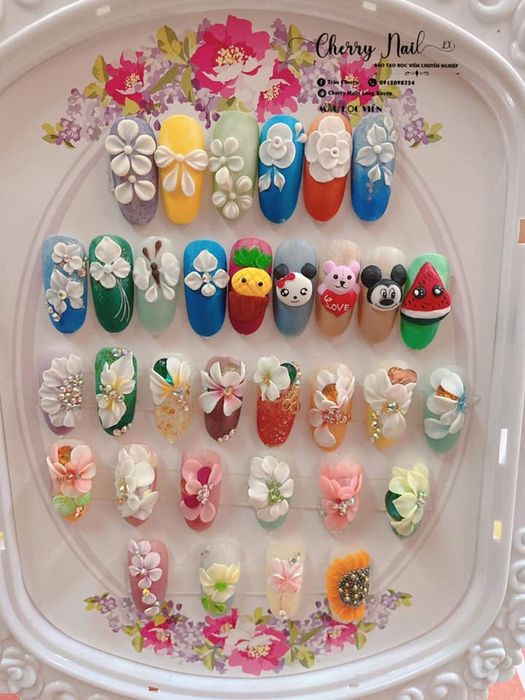 Hình ảnh thành phẩm nail nghệ thuật từ Cherry Nails